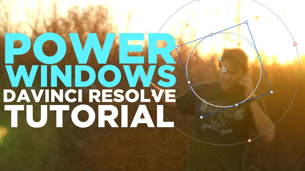 How to use power windows basic davinci resolve tutorial youtube