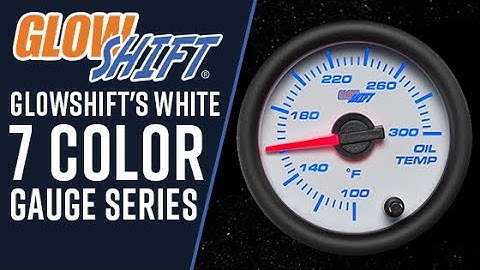 GlowShift | White 7 Color Gauge Series for Cars and Trucks