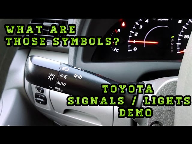 Toyota / Lights / Fog Lights Demo/Explanation - YouTube