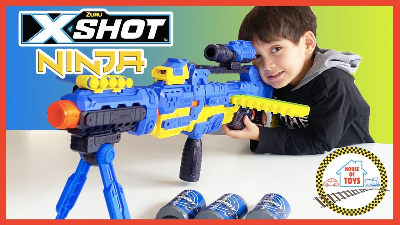 ZURU XSHOTS NINJA JUSTICE REVIEW YouTube