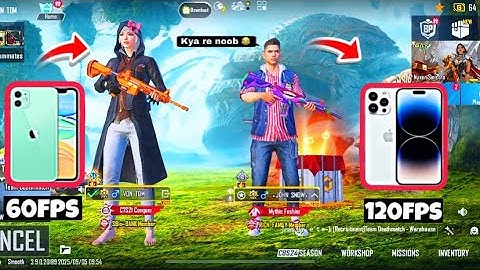 IPHONE 11 VS IPHONE 14 PRO MAX 🥶 1V1 TDM PLAYER | 60FPS VS 120FPS