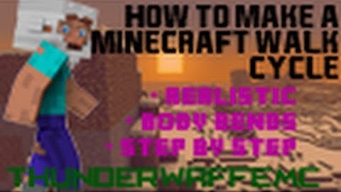 [TUTORIAL] How to make a REALISTIC walk cycle for your Minecraft character in Cinema 4D - EP #2