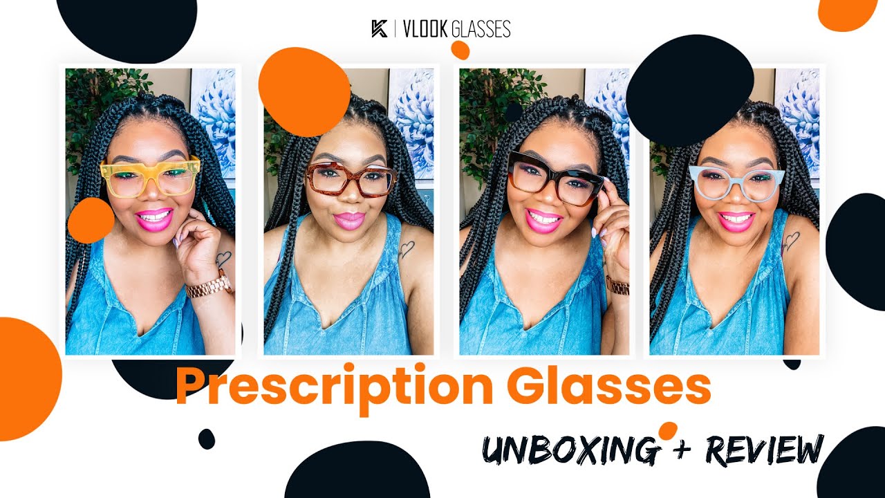 Best prescription glasses online? Vlook Glasses Unboxing & Tryon Haul YouTube