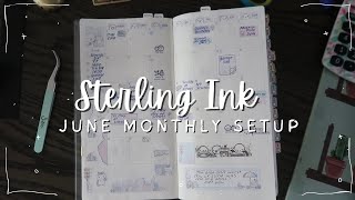June 2026 Plan with me | Sterling Ink Monthly Setup