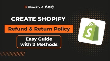 How to Create Shopify Refund & Return Policy | Easy Guide with 2 Methods | 2025