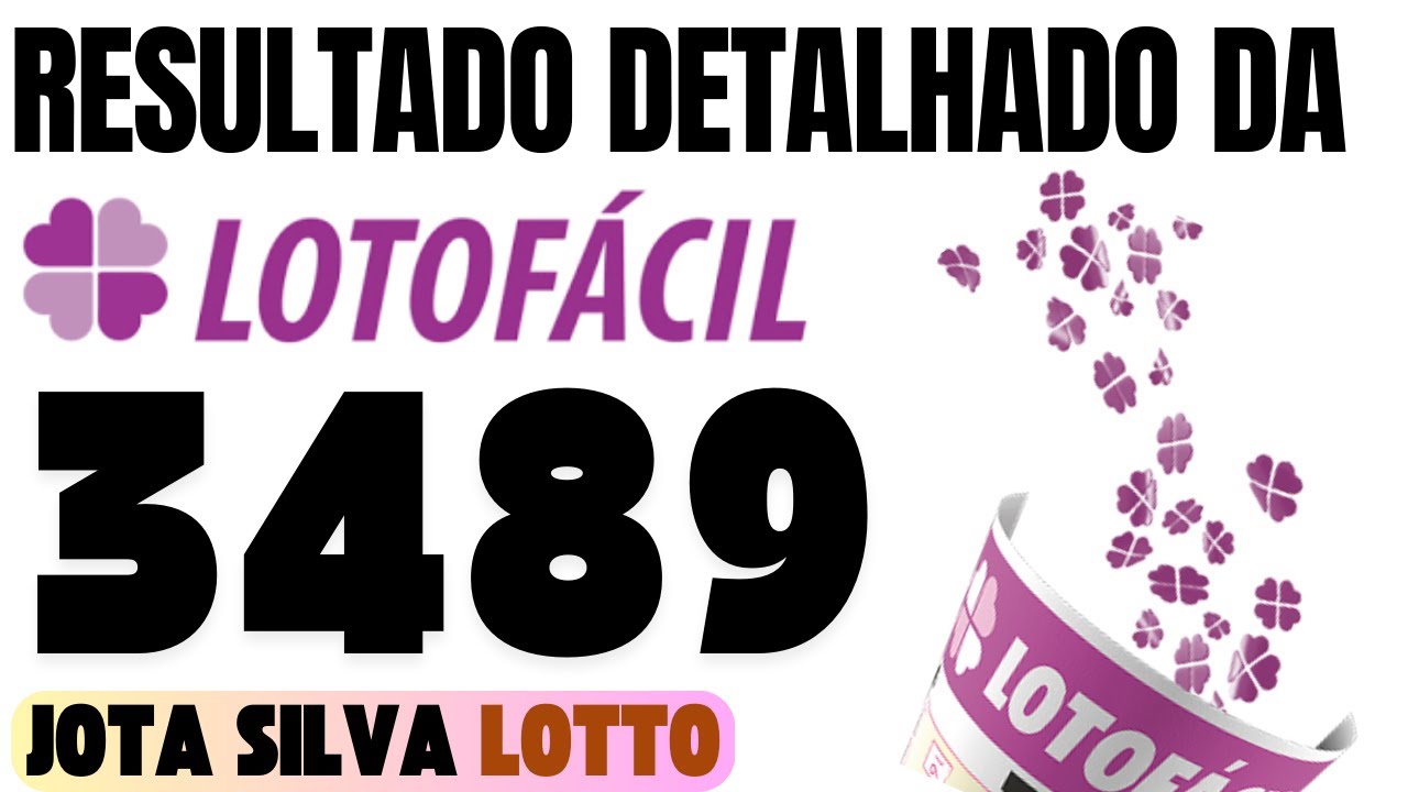 RESULTADO DA LOTOFÁCIL 3489 - YouTube
