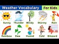 Weather Words For Kids Learn With Easy Examples Weather Vocabulary In English Vocabulary Words