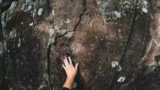 Climbing the 'Back Slab'