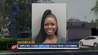 Hillsborough county deputies arrested a chase bank call center
employee for stealing account information, adding her boyfriend to the
accounts and making wit...