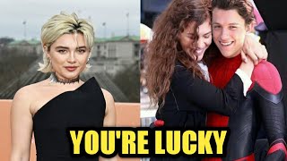 Florence pugh Reacts to zendaya's Relationship with Tom Holland.'You're Lucky To Have Each Other'