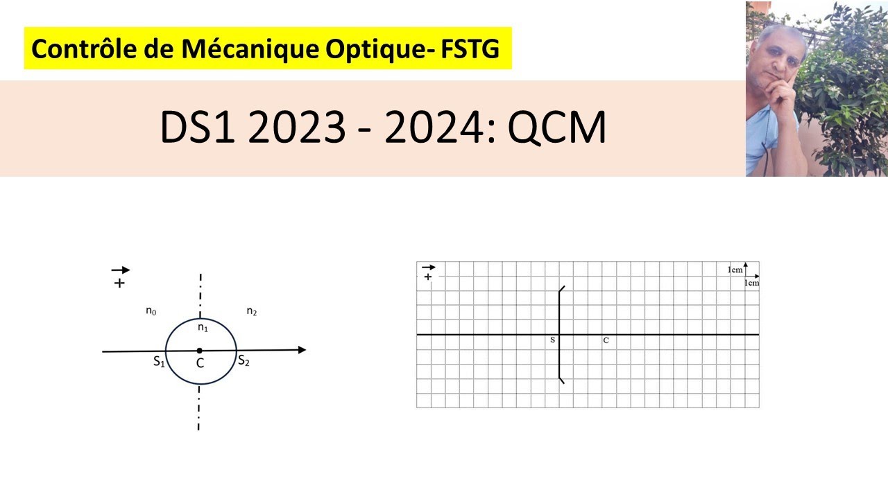 DS1 Optique FSTG (2023-2024) QCM - YouTube
