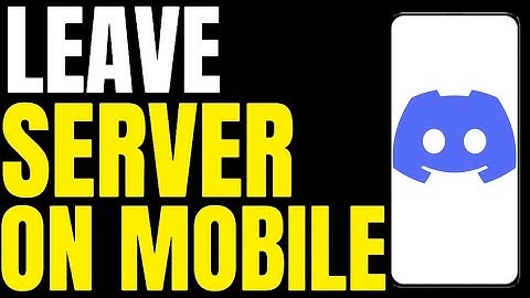 HOW TO LEAVE SERVER ON DISCORD MOBILE! (2025)