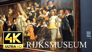 Rijksmuseum 🇳🇱 4K 🇳🇱  AMSTERDAM 🇳🇱 full museum tour 4K UHD Vermeer 🇳🇱 Rembrandt 🇳🇱 Frans Hals