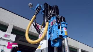 Pauselli Pile driver machine mod. 900 with drilling hammer and dust extraction equipment