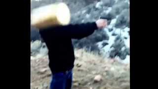 Bullet Casing Hits Camera!