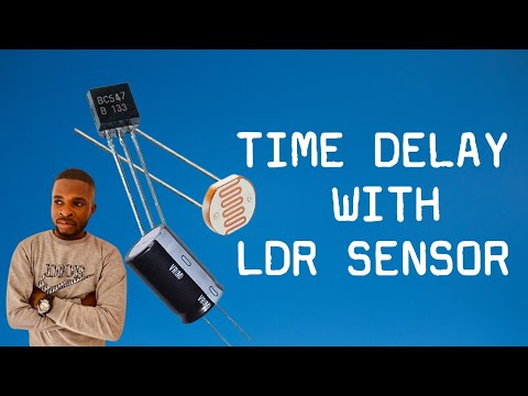 RC Time Constant with Transistor using LDR Sensor