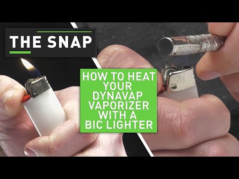 The Snap | How to heat your DynaVap device with a Bic lighter