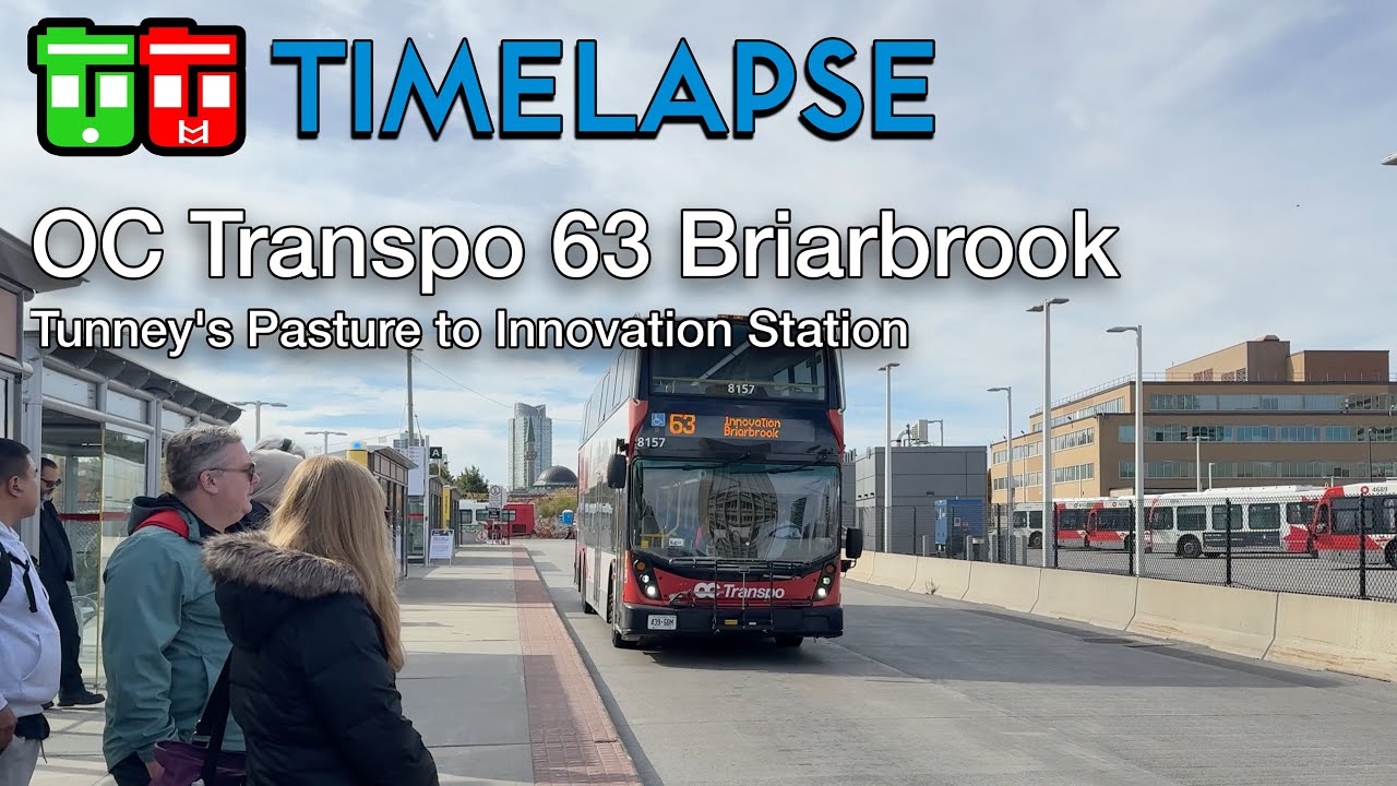 TT Timelapse - OC Transpo's 63 Briarbrook Bus (10x) c