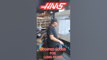 HAAS VF9 CNC MODIFIED DOORS FOR LONG PARTS *answer to yesterday
