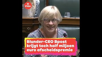 Bpost-CEO aan de deur gezet ... met ontslagpremie van half miljoen
