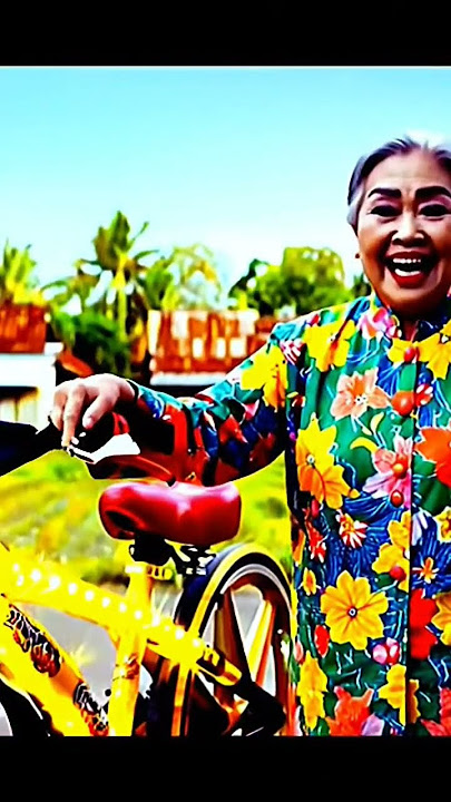 Mak cik nak tunjukan basikal lajak paling cantik pulak dah? 😱 #viral #funny #shortsfeed #viralvideos