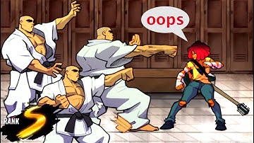 Streets of Rage 4 Y Tower S Rank Mania Cherry Deathless Walkthrough! SOR4 New Update Combo Tips