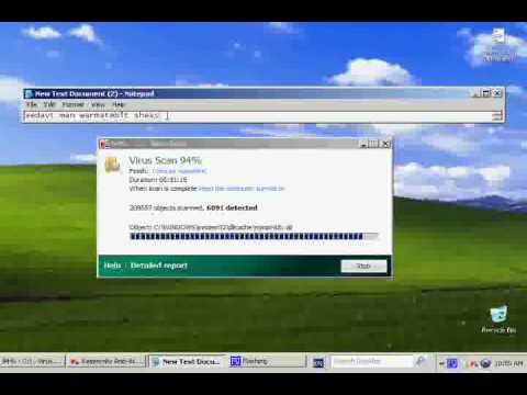 Kaspersky internet security 2010  tested (6000 Virus)