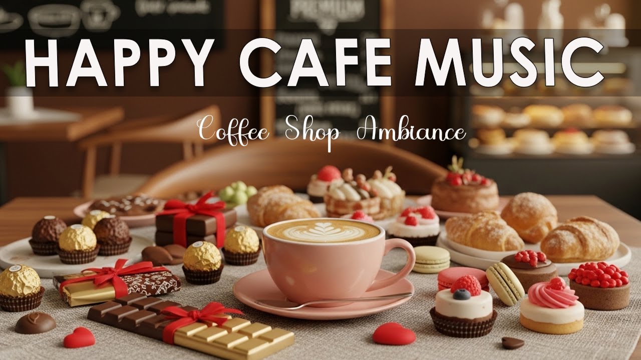 Happy Cafe Music ☕ Coffee Shop Ambiance & Cozy Café Music for Happy Mood