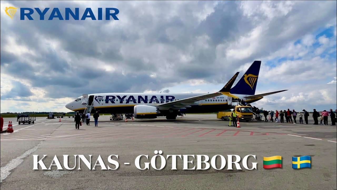 Flying from Lithuania to Sweden / Kaunas - Göteborg on Ryanair 