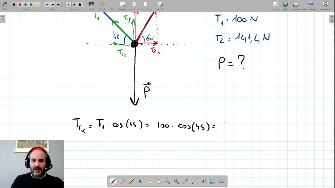 Esercizio semplice su forze ed equilibrio