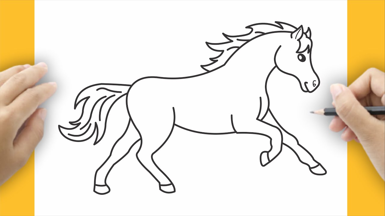 How to Draw a Horse Head Step by Step | Easy horse drawing, Horse face  drawing, Horse head drawing