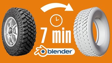 How to Model a Wheel in  Blender in 7 Minutes