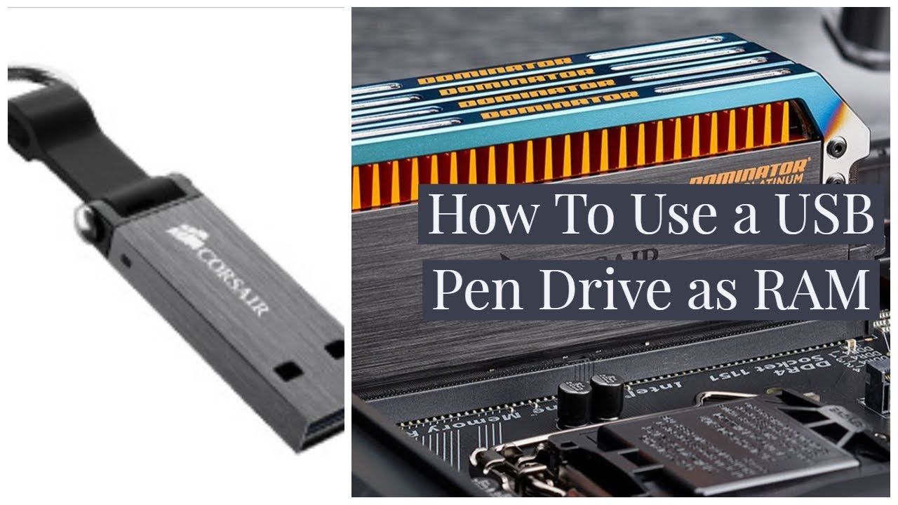 How To Use a USB Pen Drive as RAM - YouTube