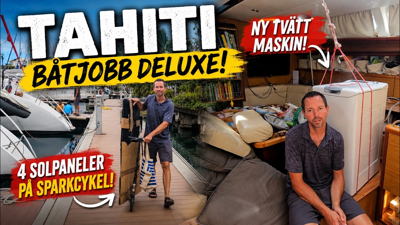 ⁣Båtjobb på Tahiti – hur svårt kan det vara?!