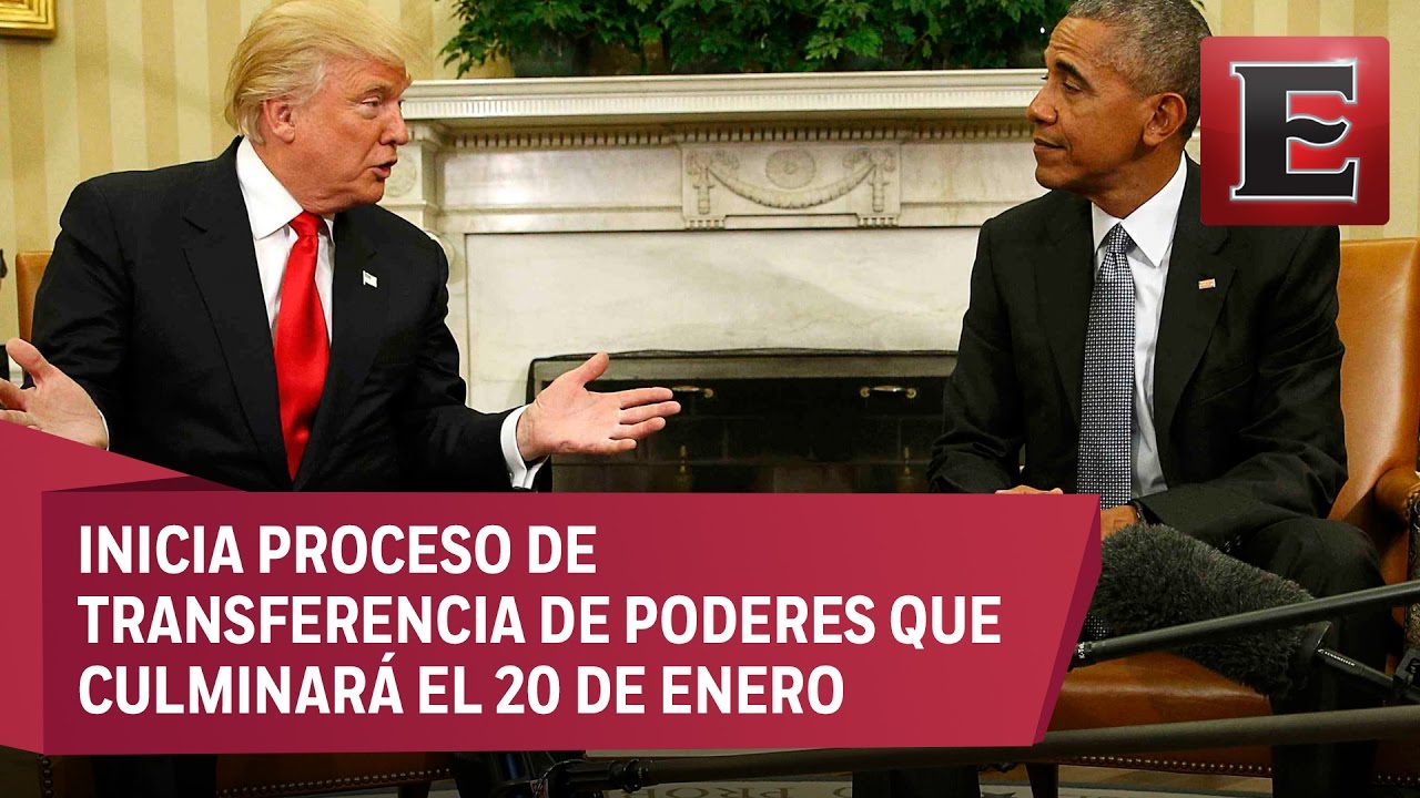 Obama y Trump sostienen reunión en la Casa Blanca - YouTube