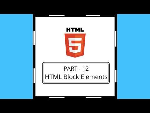 HTML Part - 12 (Block Elements) Like, Share, and Follow for more technical stuff.