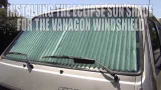 GoWesty : Eclipse Sun Shade for Vanagon Windshield(This convenient retracting sun shade adds instant privacy, keeps sun off your dash and your van cooler while it is parked. This product mounts semi-permanently ..., 2013-05-10T15:32:10.000Z)