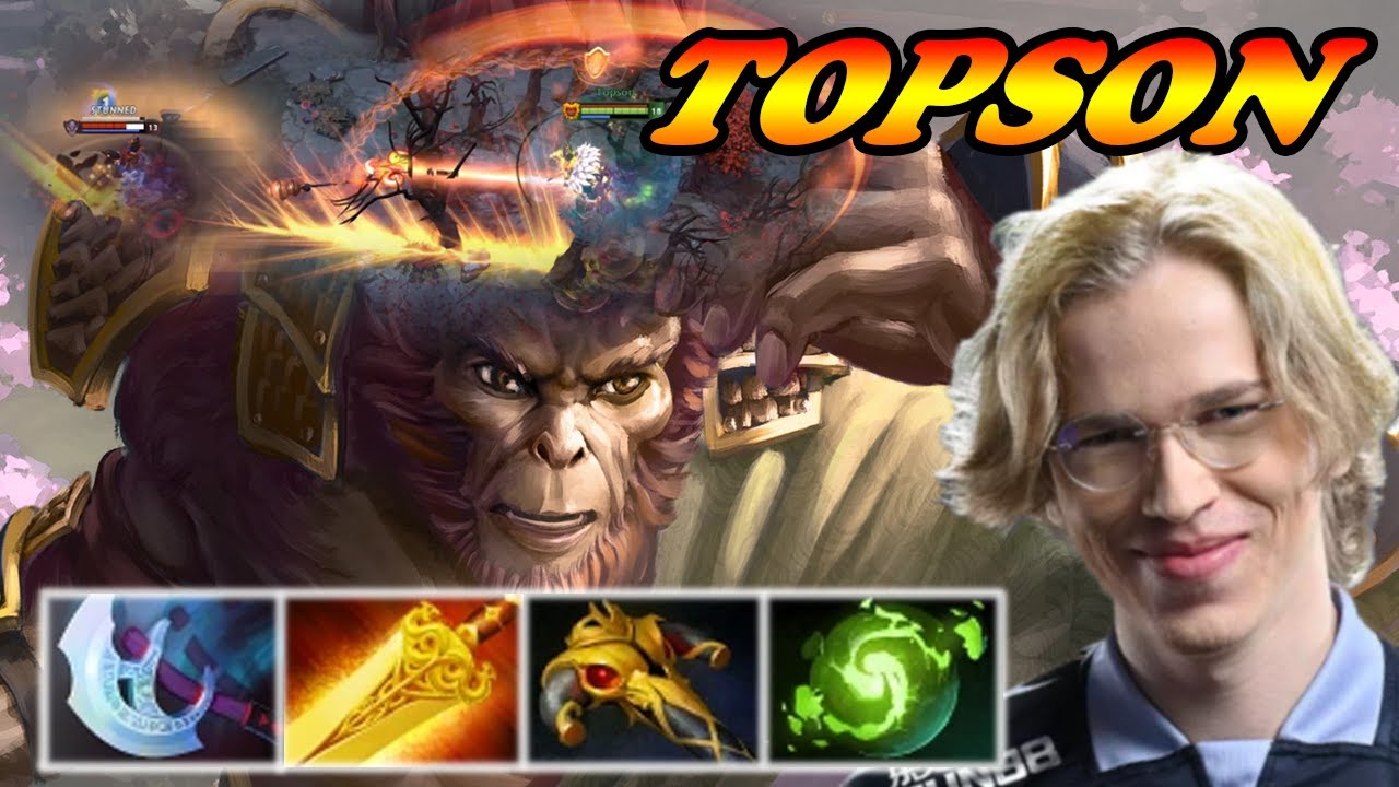 Topson Monkey King mid Radiance rare build | Dota 2 Pro Gameplay