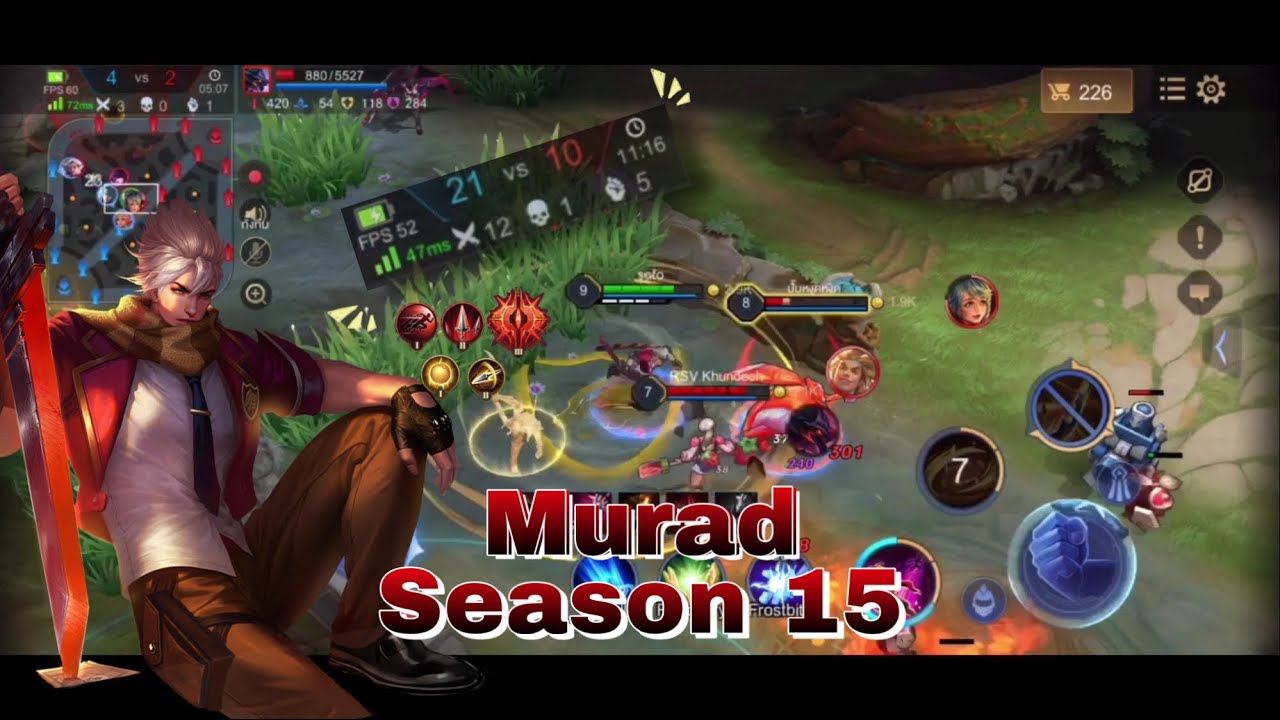 Murad Rp RoV : Murad (SS15) แนวทางการเล่น Murad - YouTube
