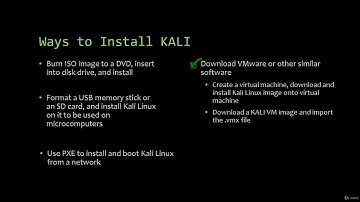 Penetration Testing with KALI LINUX | 2. Setup Your Lab | 2. Different Installation Methods