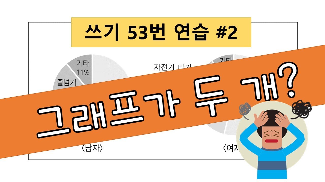 53번 쓰기 연습 #2 그래프가 두 개 있을 때