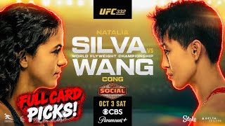 UFC 332: Silva vs. Wang Full Card Preview & Betting Tips