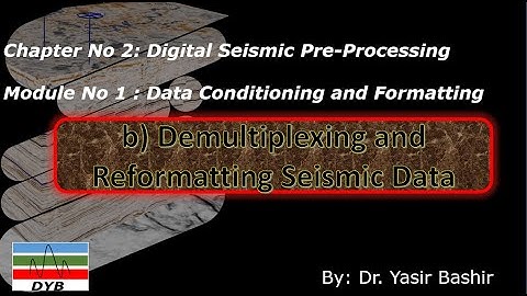 Mastering Seismic Data Advanced Multiplexing & De-multiplexing Techniques for Geophysicists