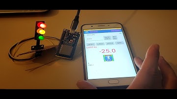 Control LEDs with ESP32 over Bluetooth Low Energy from RSSI  using Android App