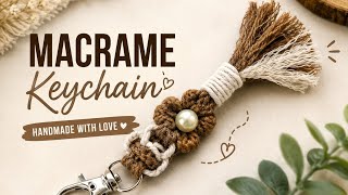 DIY Macramé Key Chain | Easy Handmade Key Chain | Step-by-Step Tutorial