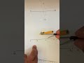 إقامة عمود على مستقيم من نقطه معلومه عليه