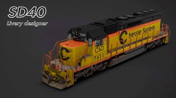 SD40 (TSW2/ PS4) Chessie System on livery designer - Time Elapse