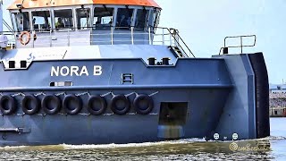 Einlauf Schlepper NORA B tug inbound Emden Sealock PDKG IMO 9851270 PDKG IMO 9851270 built 2019
