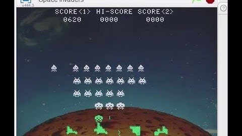Scratch - Space Invaders: Extreme Difficulty Gameplay