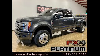 2018 Ford F450 Super Duty Crew Cab - Platinum Pickup 4D 8 Ft